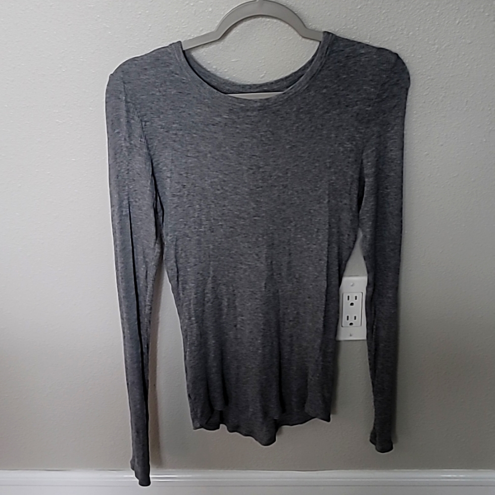 WOMENS BP GRAY LONG SLEEVE TOP SIZE M